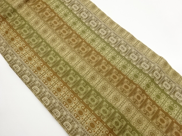 JAPANESE NAGOYA OBI / WOVEN GEOMETRIC